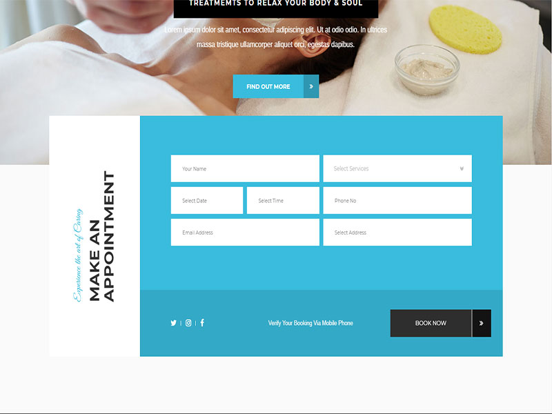 Get your beauty or hair salon website with integrated online bookings - tudu-design.co.uk
