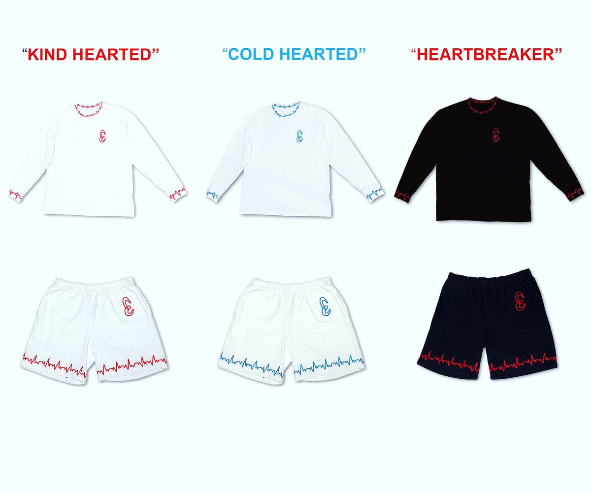 CuffedClothing's tweet image. “LOVE COLLECTION”
Kind Hearted ❤️                                           Cold Hearted 💙                                          Heart Breaker 💔                                         #cuffed #getcuffed
