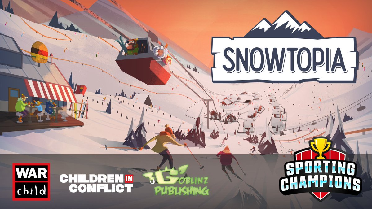 We are proud to participate in the meaningful event "Sporting Champions charity sale" on <a href="/Steam/">Steam</a>!

Grab a copy of Snowtopia this week, we will donate a % of each sale to <a href="/WarChildUK/">War Child UK</a> to help children in conflict zones.
 
Sale: bit.ly/WarChildSporti… ❄