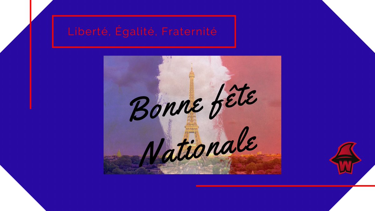 Bonjour,

Bon 14 Juillet à tous 🇫🇷 

#FeteNationale