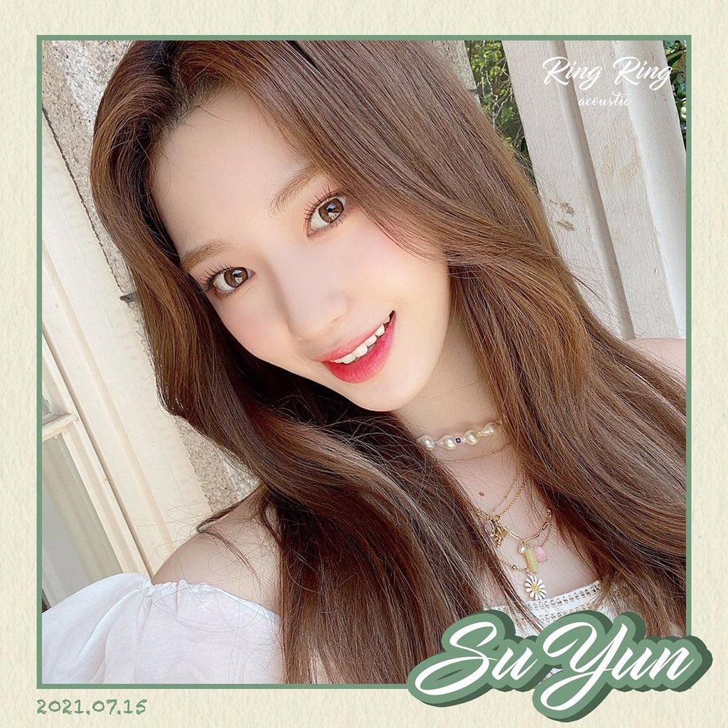 ✨𝗣𝗜𝗖— Rocket Punch Digital Single 'Ring Ring' (Acoustic Ver.)

D-1 image เพลง Ring Ring (Acoustic ver.)ของซูยุนค่ะ💚

พฤหัสบดี 2021.07.15 10:00(ไทย)

#로켓펀치 #RocketPunch
#수윤 #SuYun
#RingRing_Acoustic
#20210715_12PM