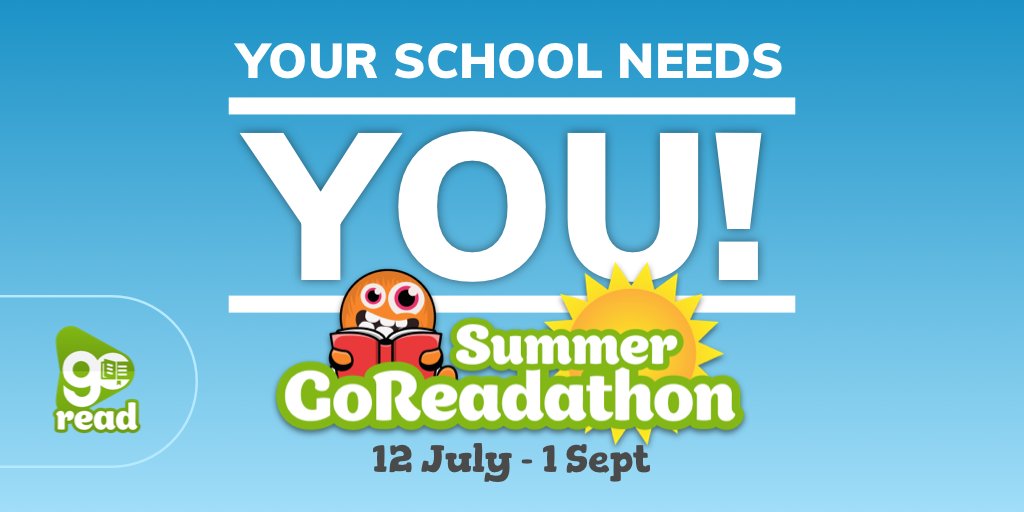 BoomReaderUK's tweet photo. The #GoReadathon has begun! Get reading over the summer and win prizes for you and your school! This fits perfectly with the #SummerReadingChallenge- just log your 6 books on GoRead and amaze your local #library with your reading! #reading #summer #parents #schools https://t.co/UKwqGHhU2L