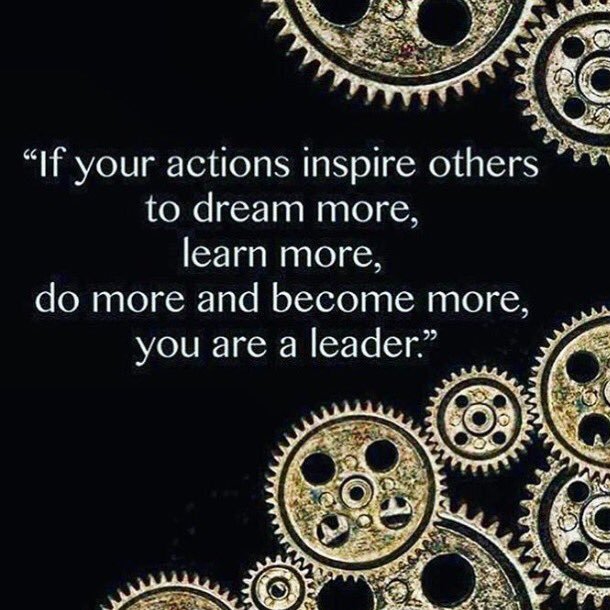 BruceVH's tweet photo. "If your actions inspire others to dream more, learn more, do more and become more, you are a leader." - John Quincy Adams
#Leadership https://t.co/fAdeZY2bXX