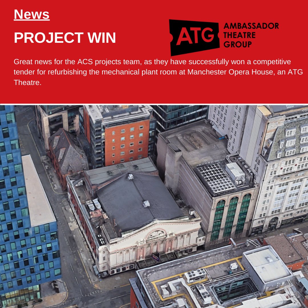 Well done team 👏, this project also sees ACS renewing electrical services across the building, and installing new vent systems in to the front of house facilities.  #HVACProjects #BMS #Trend <a href="/idealheating/">Ideal Heating</a>.