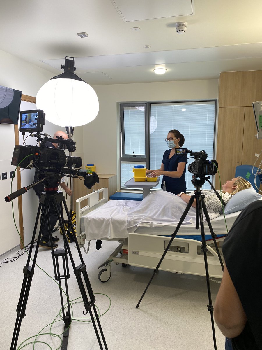 Lights,camera, action 🎥 recording new AMRIC prevention of PVC &amp; CVC infection training resources for HSELand today <a href="/ULHospitals/">Follow @HSEMidWest</a> <a href="/DonovanEimear/">Eimear O'Donovan</a> @audreylambourn  #ipc