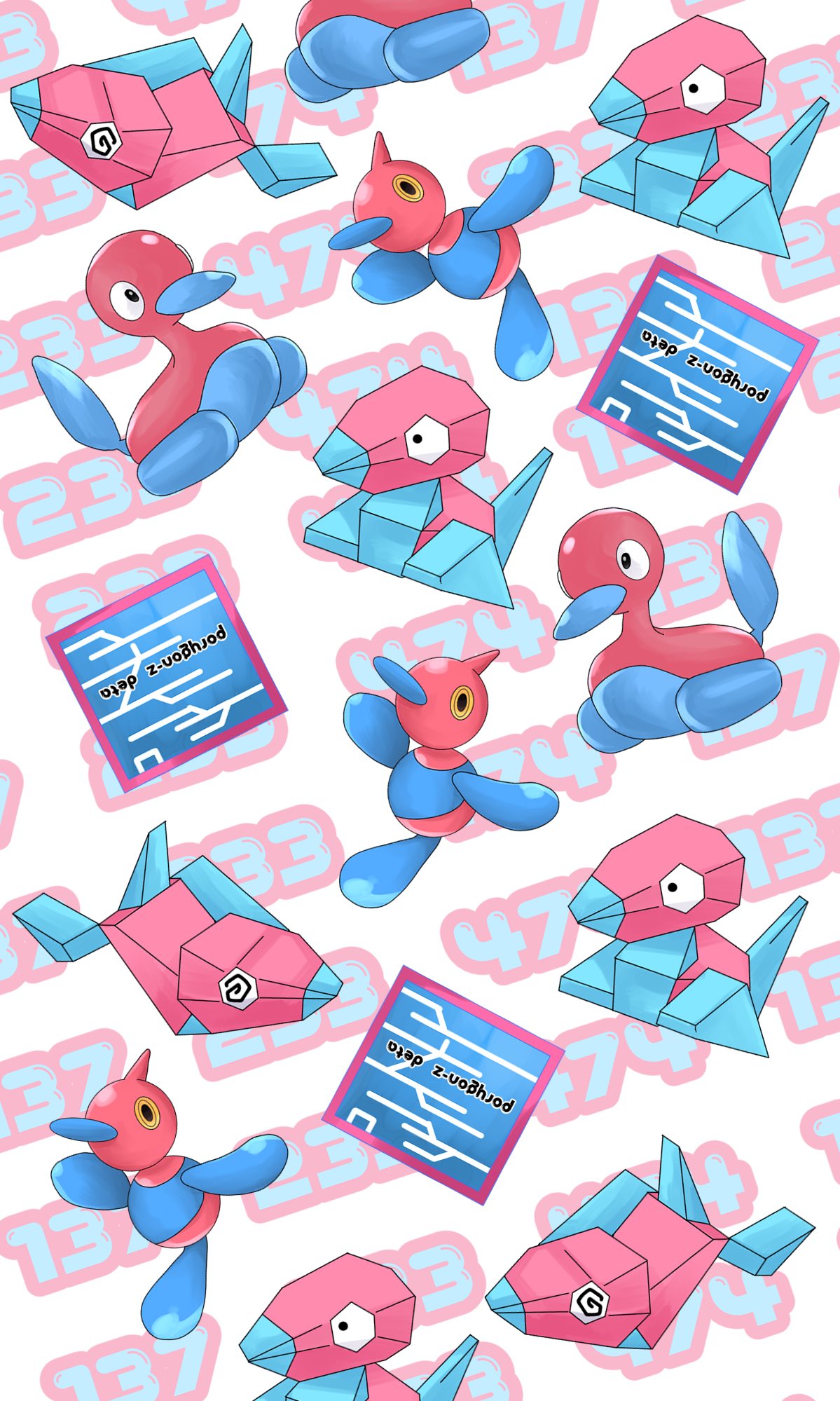 Ivu Hina Twitterissa 我ながら可愛く描けました 修正しました ポリゴン ポリゴン2 ポリゴンz ポケモンイラスト T Co Zonis238yv Twitter