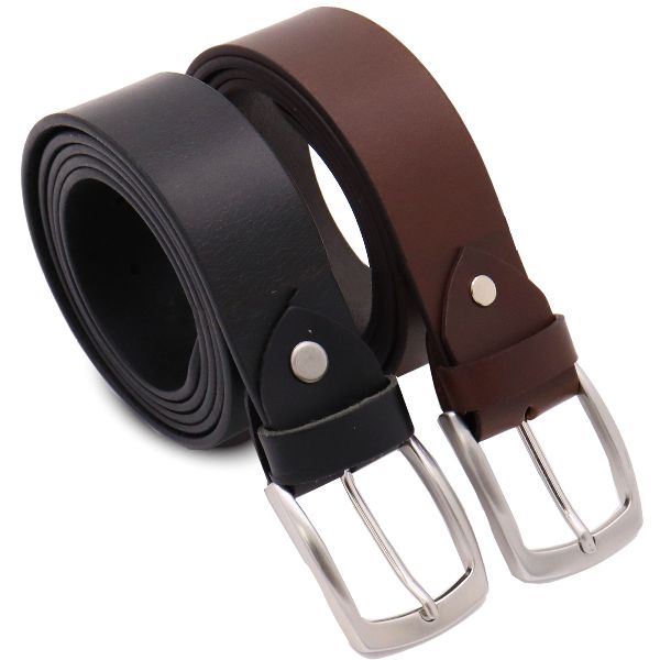 Uit één stuk Tuigleder Casual riem zwart en bruin € 6,95 - mailchi.mp/e-belts.nl/24-…