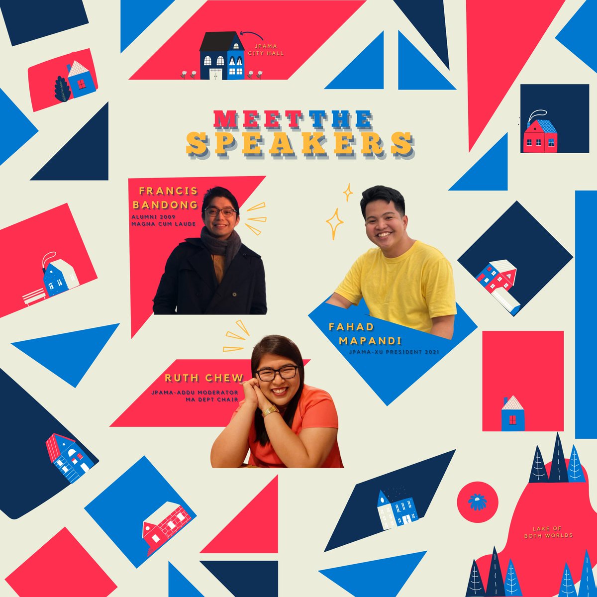 AdDUJPAMA's tweet photo. Meet the Speakers of #MAximizingAvenues! 🚗💨

We are humbled to have these set of speakers that are bound to make our Orientation Day a meaningful and insightful one. 

 Get ready to tune in our livestream! Because you do not want to miss this. 🤩 https://t.co/Gk3cQl1M4B