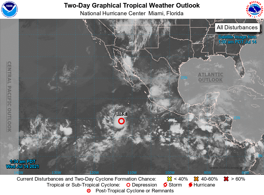 RAM_meteo's tweet photo. Se forma la #DepresionTropical #6E #SIXE  que podría llegar a #huracan

https://t.co/LRgaVpomcW a través de @MeteoredES https://t.co/ODeC3eofTF