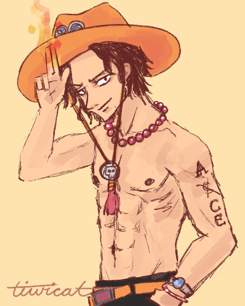 tiwicat's tweet photo. Done in 30 minutes, but I still have so learn how to anatomy 🥲
#portgasdace #onepiece #pumadace #AnimeArt https://t.co/yUmKxpvGen