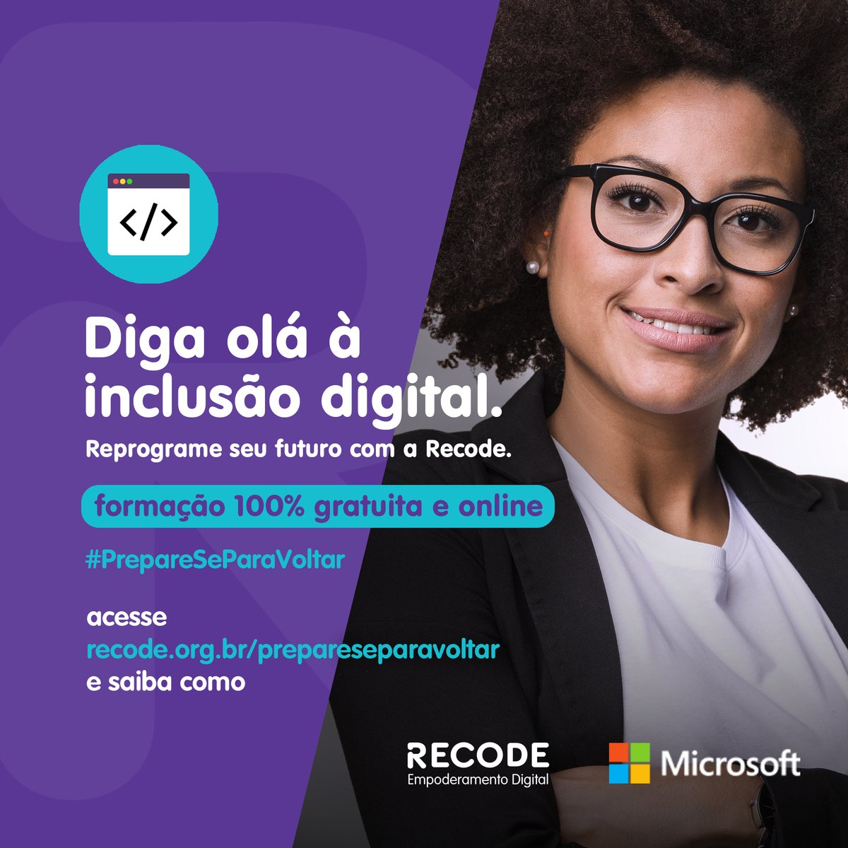 rederecode's tweet image. Com a formação Reprogramando o seu Futuro, você é introduzido no mundo digital da melhor forma. Aprenda a experimentar o empreendedorismo por meio da tecnologia. Acesse: recode.org.br/reprogramandof…
@microsoftbr #prepareseparavoltar #rederecode #microsoft #tecnologia #cursosonline
