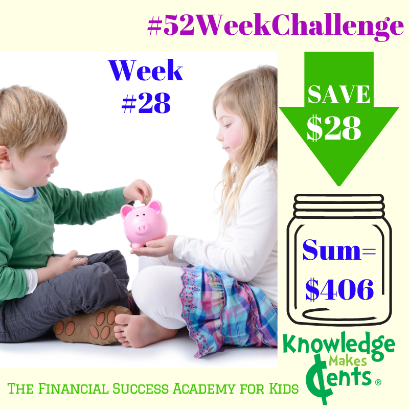 KMCents's tweet photo. Week #28: Jul. 12-18
Reminder: you'll have $1378 saved at the end of the year with this #52WeekChallenge. How will you spend it?
#HolidayGifts #FamilyVacation #RESP #Investments #EmergencyFund
#FinancialSuccessAcademyForKids #FUNancialLearning #TeachKidsToSave #GoodMoneyHabits https://t.co/rlG4hH0Y0N