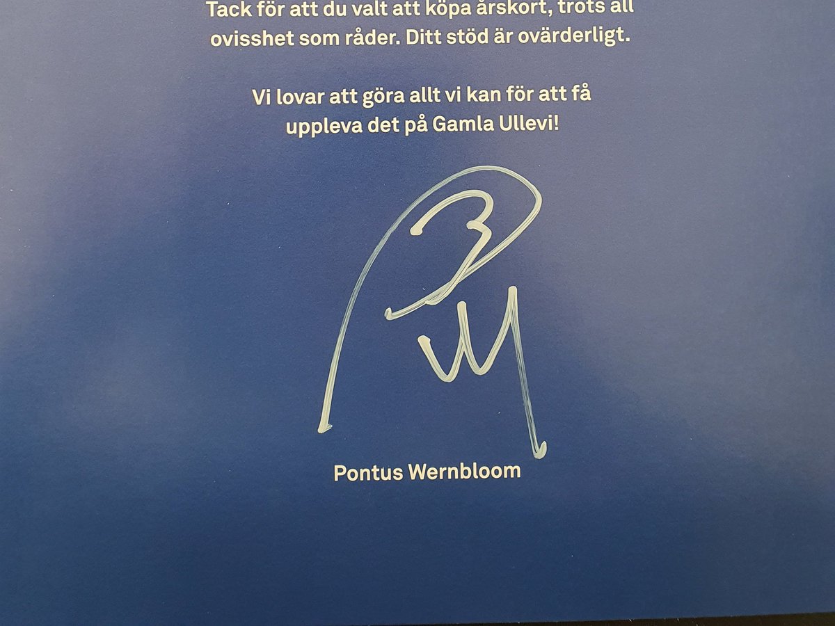 Stort, stort tack för allt, <a href="/wernbloom/">Pontus Wernbloom</a> 😪 #ifkgbg