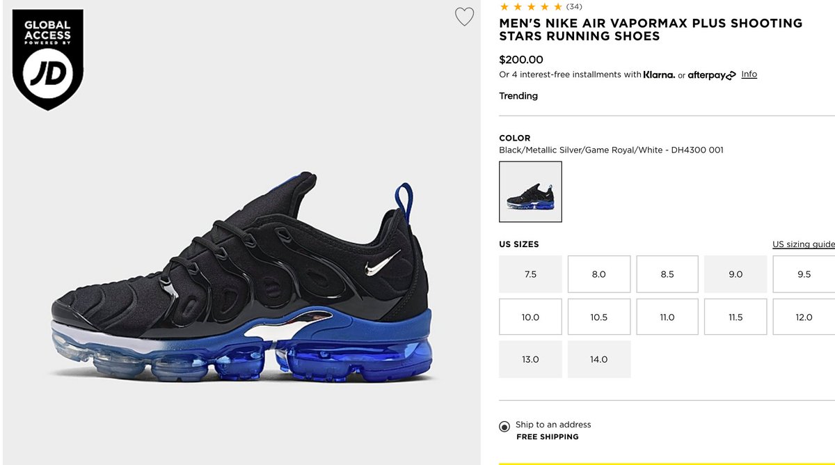 SOLELINKS's tweet photo. Ad: RESTOCK👌
Nike Air VaporMax Plus 'Shooting Stars'
=> https://t.co/zpuvBQgDg7
=> https://t.co/zpuvBQgDg7

s/o @id6klub https://t.co/HDLjNRAQaZ