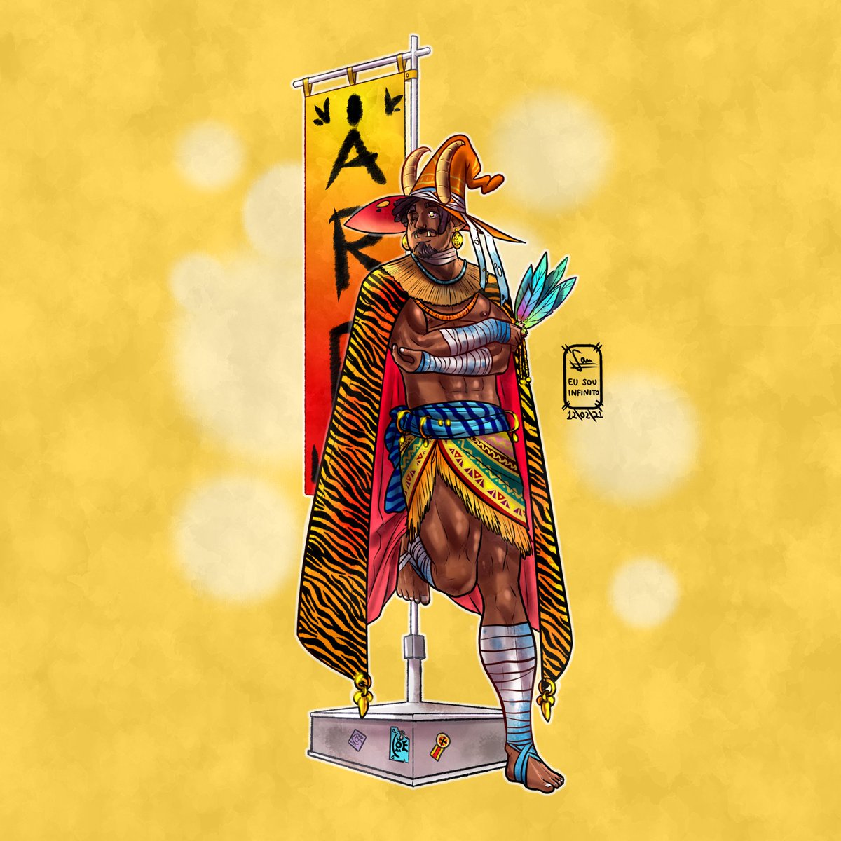 eusouinfinitu's tweet photo. 🌼Um bruxo estilo afro, adorei como ficou essas roupinhas. Sou apaixonado por essas cores e padrões
🌼Corre lá no Catarse e garanta seu volume do artbook e um abraço: https://t.co/BI6v3rVX5J https://t.co/pByAobSPph