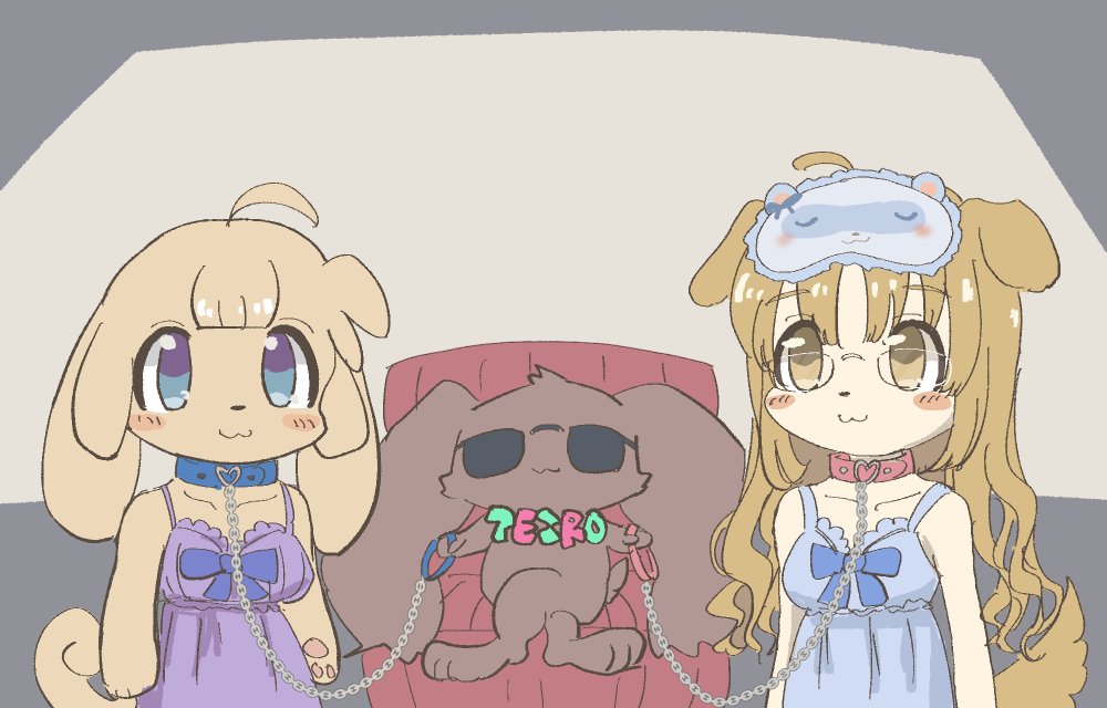 「多頭飼い
#テスロゼアート
#描いたよクレアさん  
#飼ったよクレアさん 」|🎼OSTERとテスロゼ🔫のイラスト