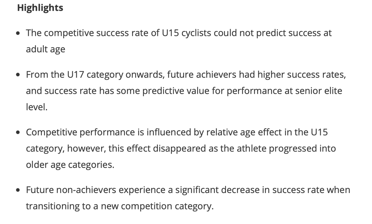 EurJSportSci's tweet image. Online first: The importance of performance in youth competitions as an indicator of future success in cycling🚴‍♀️by @BioMoC_UGent tandfonline.com/doi/full/10.10… #sportscience #cycling