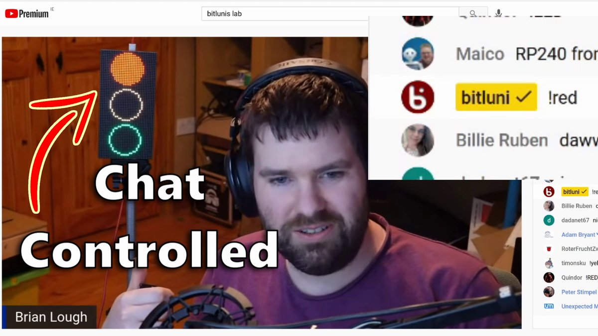 witnessmenow's tweet image. Can YouTube live stream chat control your @ESP8266 / @ESP32net projects?
The answer is yes, but I had to wrestle with the API to make it work! (The API is not very good by the way)
Check out the video of what I needed to do to make it happen:
youtu.be/kfHH0Wb-nI8