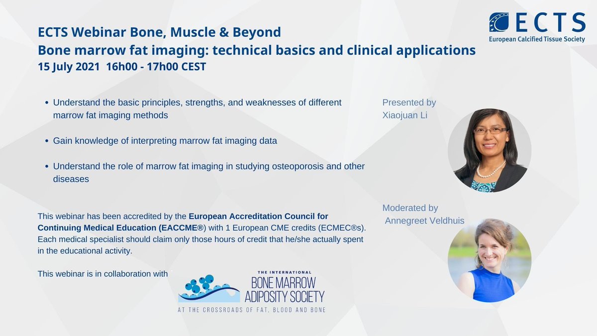 ECTS_science's tweet photo. A reminder of tomorrow’s ECTS webinar presented by Prof Ciaojuan Li and moderated by @AnnegreetVlug 

Register here: https://t.co/E8lmHSoObb https://t.co/rVKifnmGbZ
