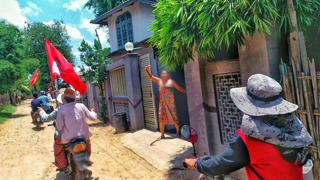 Protest against military dictatorship by locals from eastern part of Madaya Tsp on July 14. ‘Madaya won’t be cold-blooded’ #MyanmarNeedsO2 #WhatsHappeningInMyanmar #July14Coup
