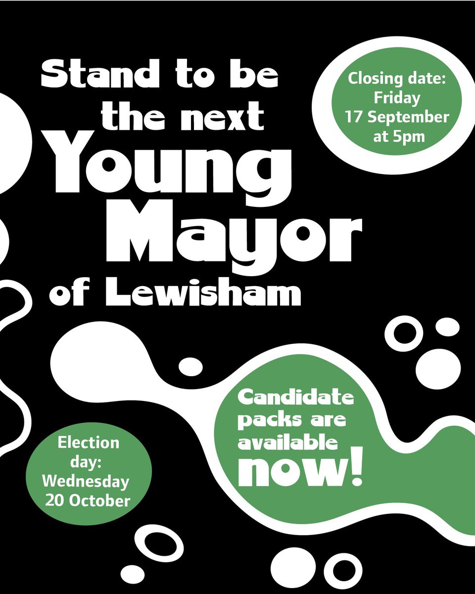 Today is the Young Mayor Election 2021 Launch! The candidate packs are now available here : lewisham.gov.uk/mayorandcounci…