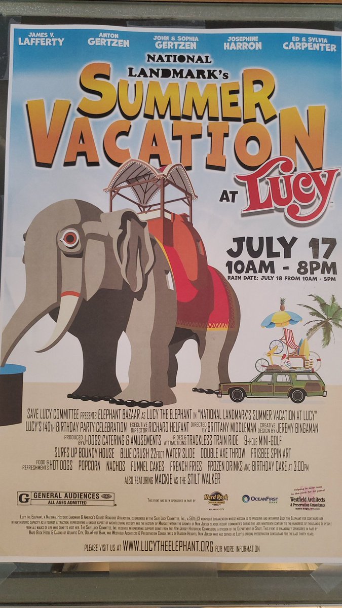 You're invited to #lucytheelephant for her 140th Birthday Party! #oldestroadsideattraction #zoomorphic #NewJersey