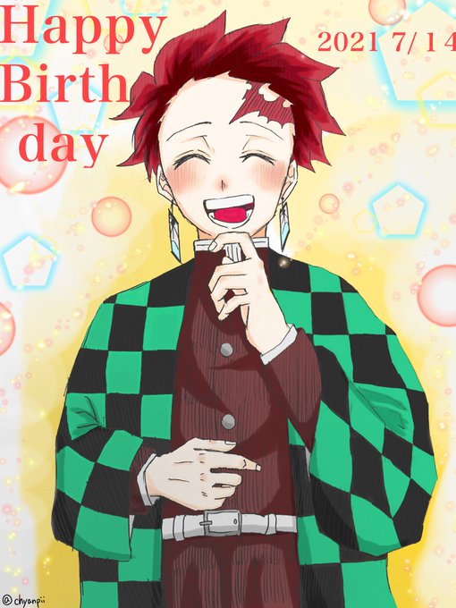 ﾁｬﾝﾋﾟｰさんがTwitterに投稿した竈門炭治郎(鬼滅の刃)のイラスト。