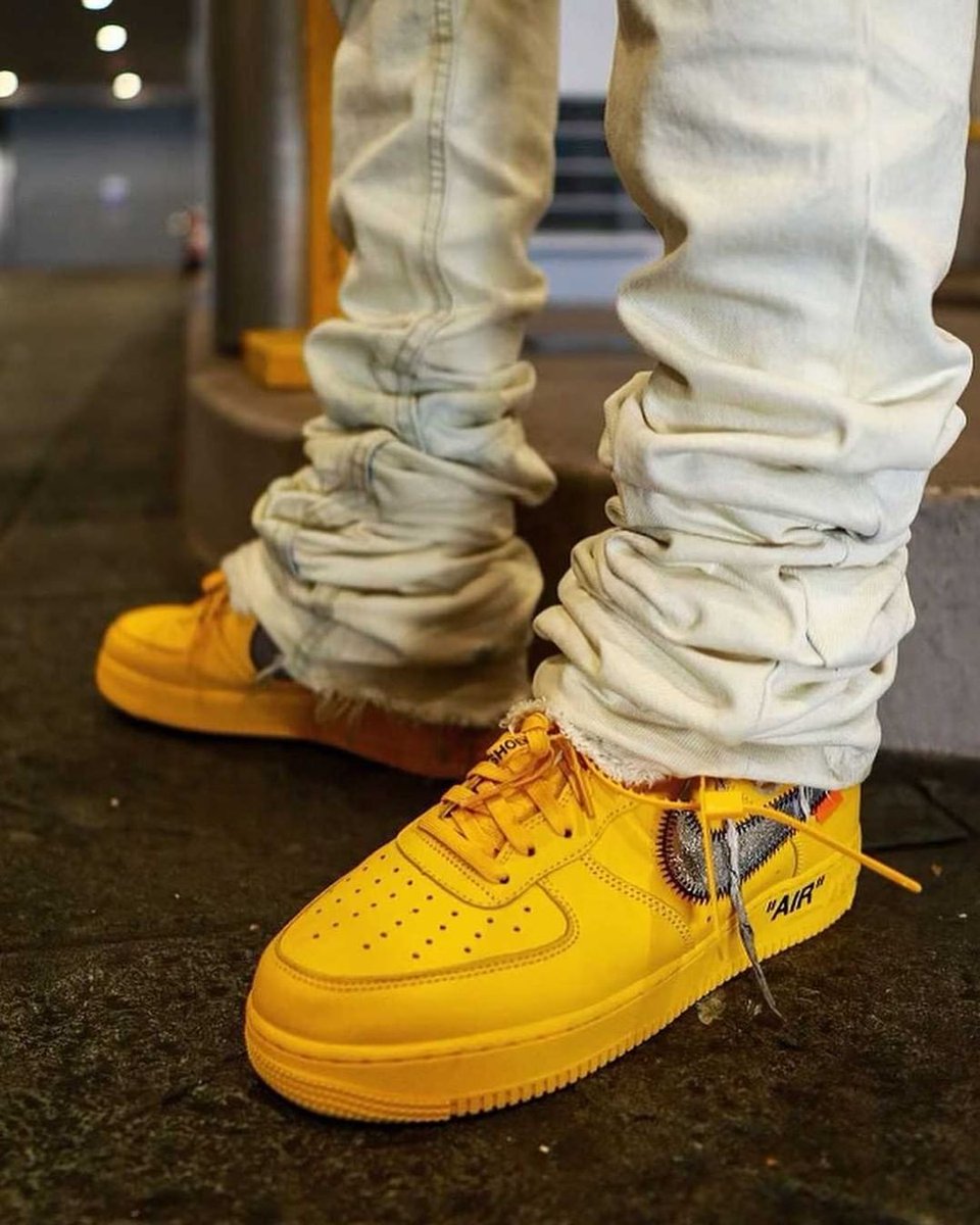 off white lemonade on feet