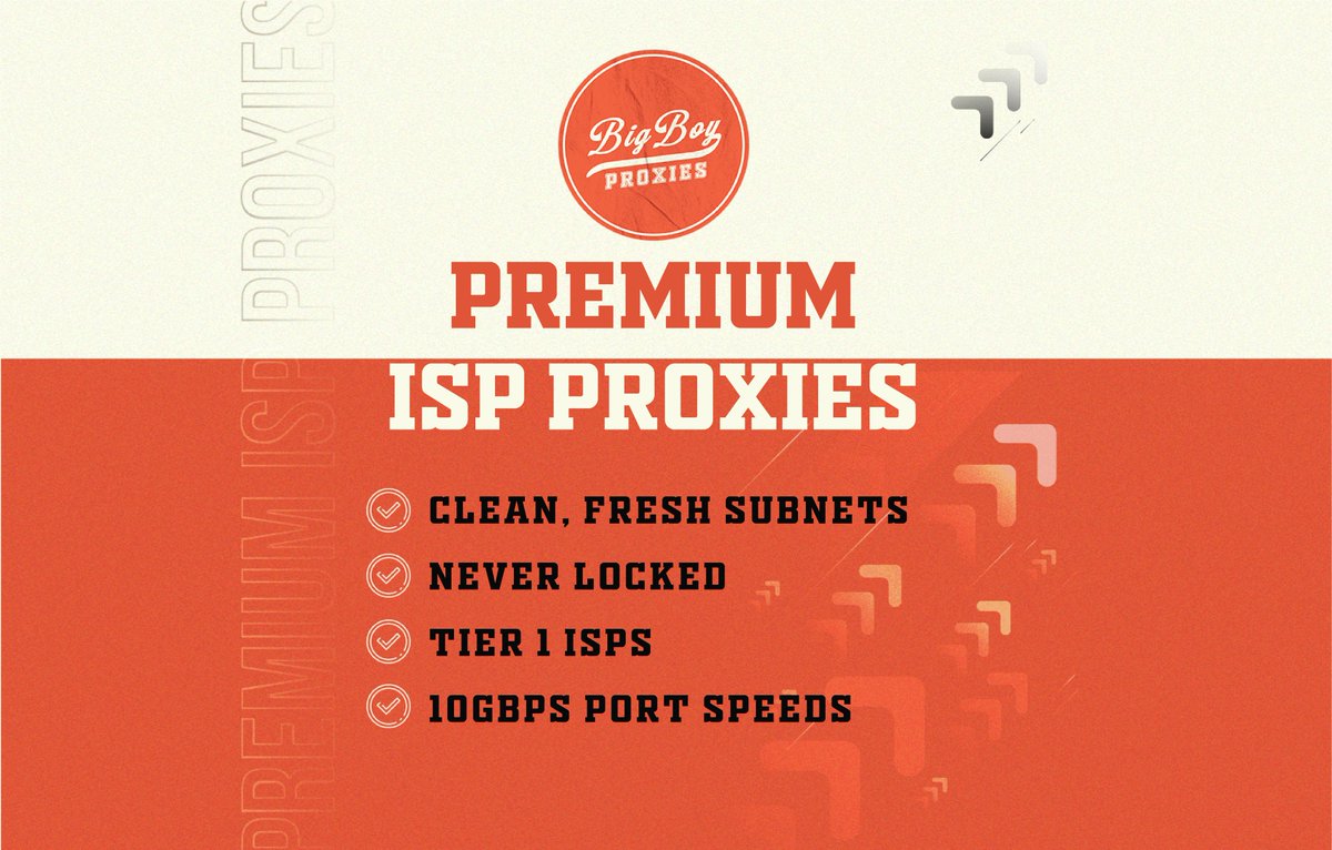 🎉ISP Proxy Giveaway 🎉

1 x 50 AT&amp;T ISP Month
2 x 25 AT&amp;T ISP Month

Unlocked 24/7 Premium Private ISP Proxies

RT and Follow to enter!!! Winners drawn in 48 hours.