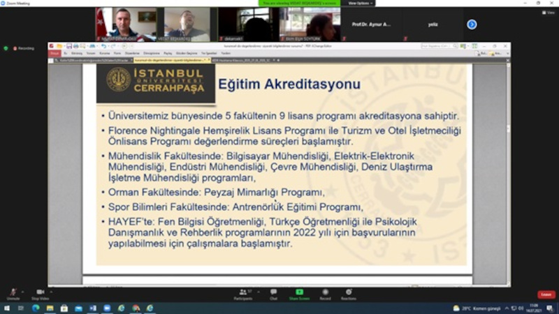 iucormanf's tweet photo. Fakültemiz Kalite Temsilcileri tarafından 14.07.2021 tarihinde akademik ve idari personel ile lisans öğrencilerimize yönelik YÖKAK Kurumsal Dış Değerlendirme Programı ve içeriği ile ilgili çevrimiçi bilgilendirme toplantısı yapılmıştır. https://t.co/vGOa6GZm1e