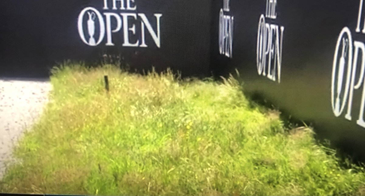 The drop zone on 18 for those needing a drop from the grandstands. 
Good luck. #TheOpen