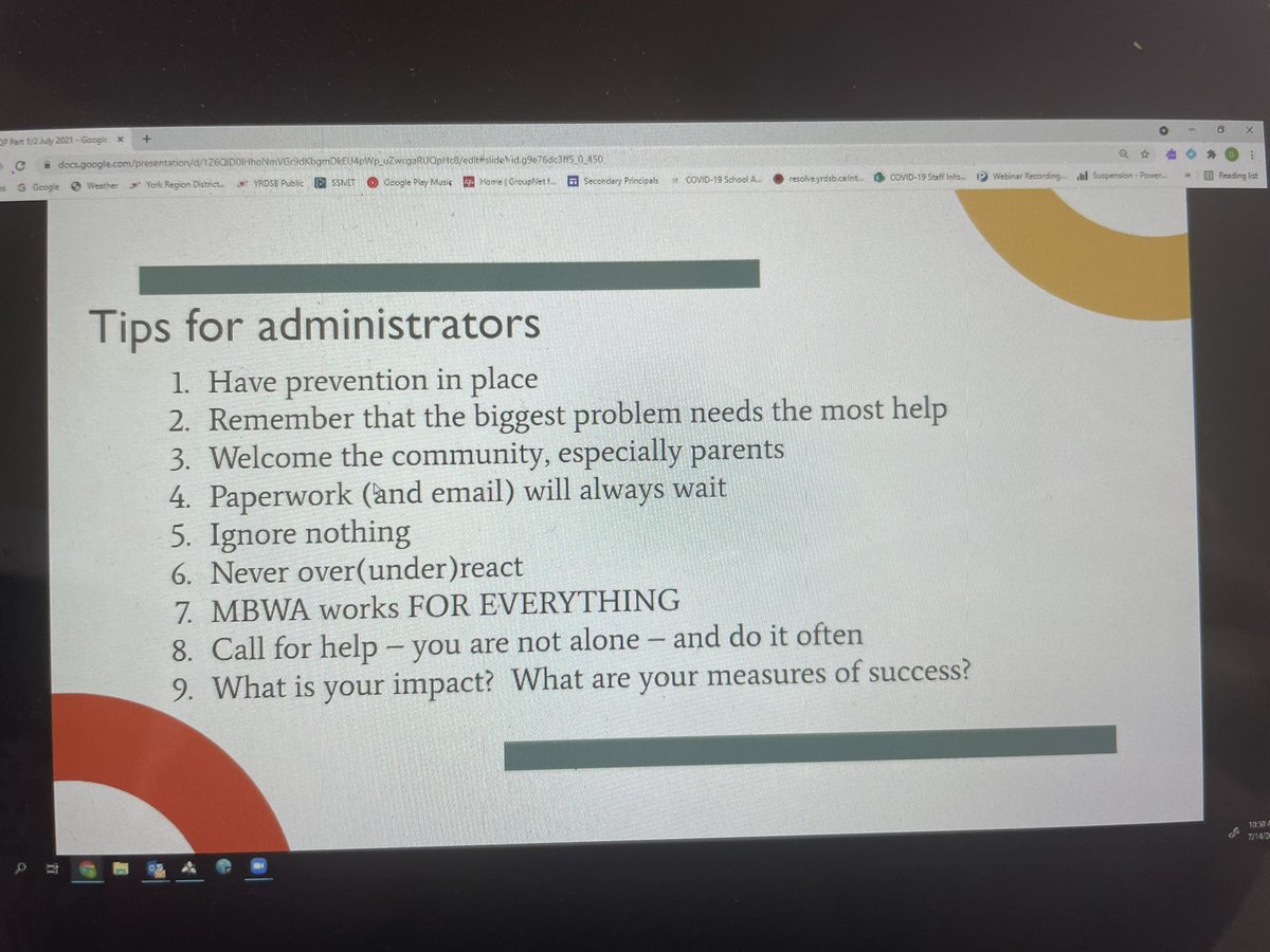 Thanks Dawn Laliberte for your time with #oise_pqp - great tips for all Admin!  <a href="/CaringSafeYRDSB/">Caring and Safe Schools YRDSB</a> <a href="/ThelmaSambrook/">Thelma Sambrook</a>