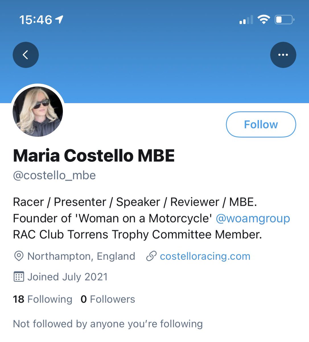 Maria Costello MBE tweet media