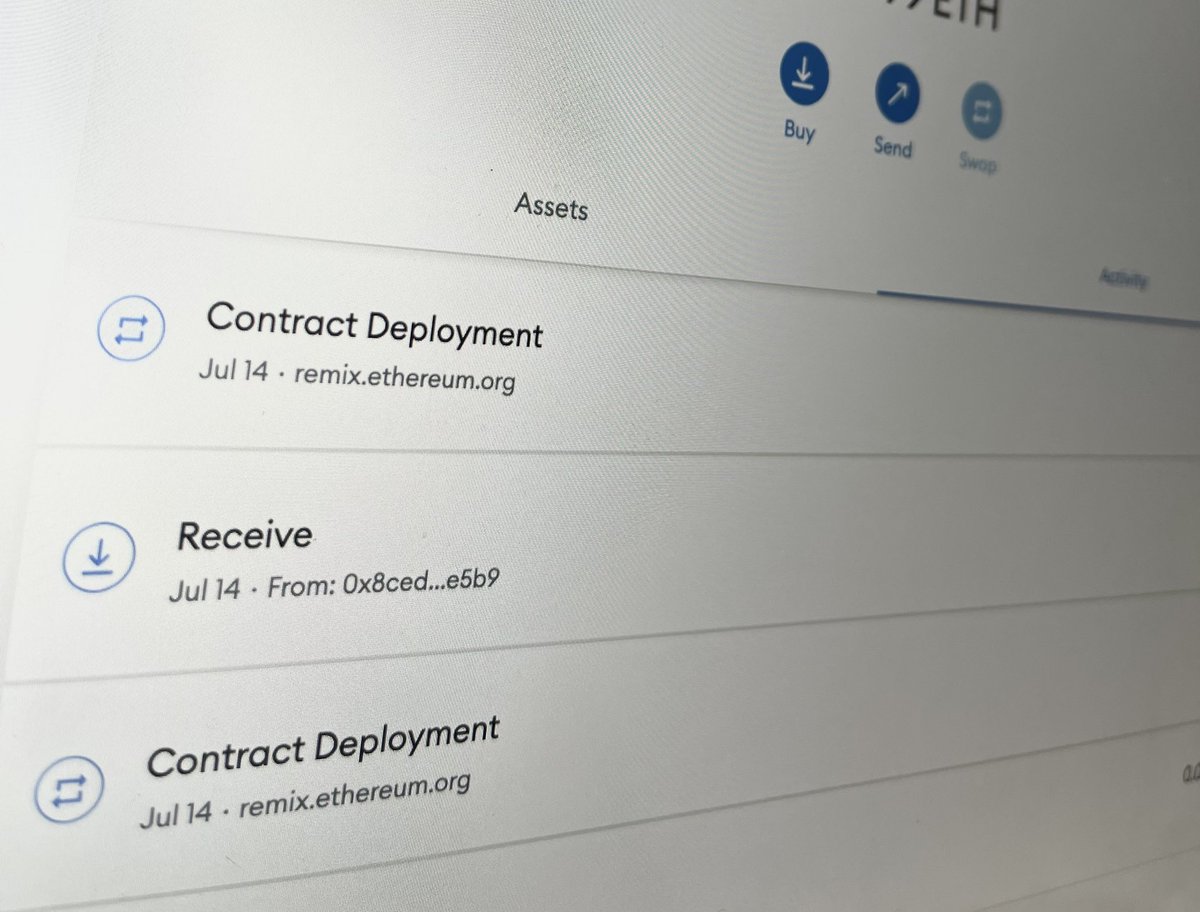 I deployed my first #smartcontract on the #ethereumblockchain today, very interested to see whether the legal industry will take up smart contracts going forward! 🚀