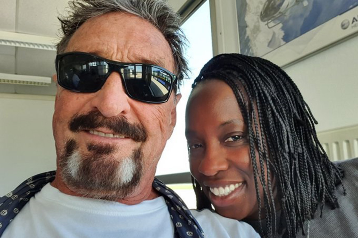 John McAfee's wife releases suicide note she believes is fake