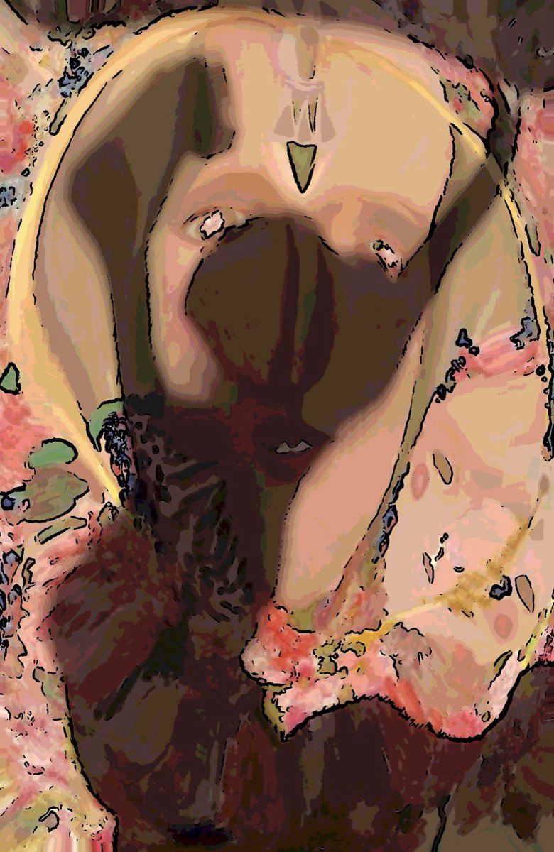 Arinabbart's tweet image. The NFT:                 The painting: