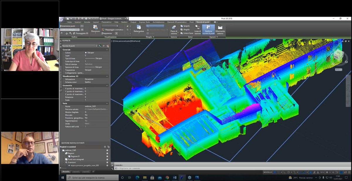 AGIT_CNG's tweet photo. Interessante momento formativo ieri sera con Raffaella Canfarini su come gestire la #nuvoladipunti nel #CAD 
#laserscanner #3dcloud #topografia #fotogrammetria https://t.co/UkglOSn2Tn