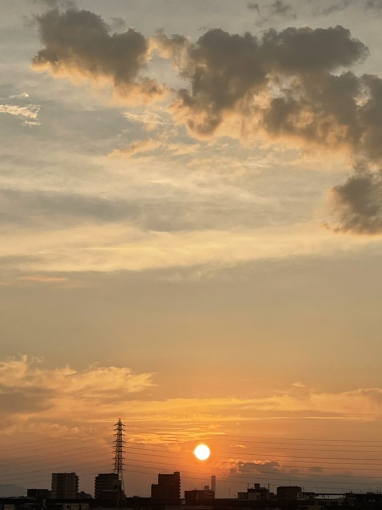 昨日の夕日 昨日の夕日