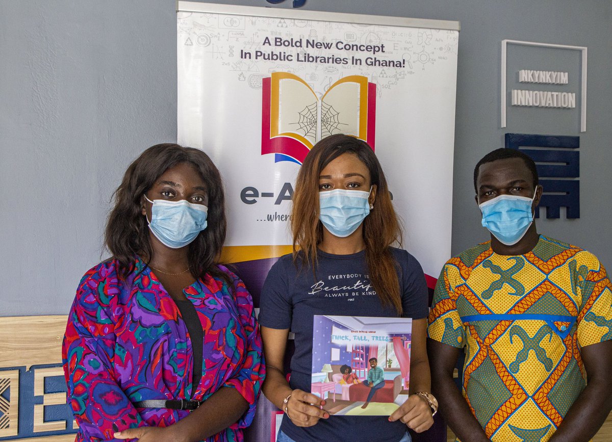 eananselibrary's tweet photo. Thanks to @arochaghana for donating their latest book, " Thick Tall, Trees" to the e-Ananse Libraries.
#eananse
#bookblogger
#booklover
#GhanaLibrary
#bookphotography https://t.co/S8jFTjU7Qg