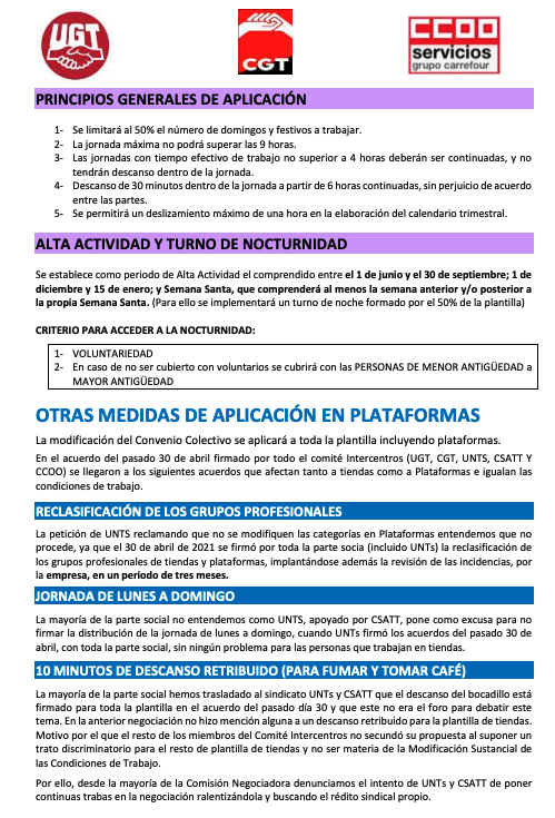 Grupo CCOO Carrefour tweet media