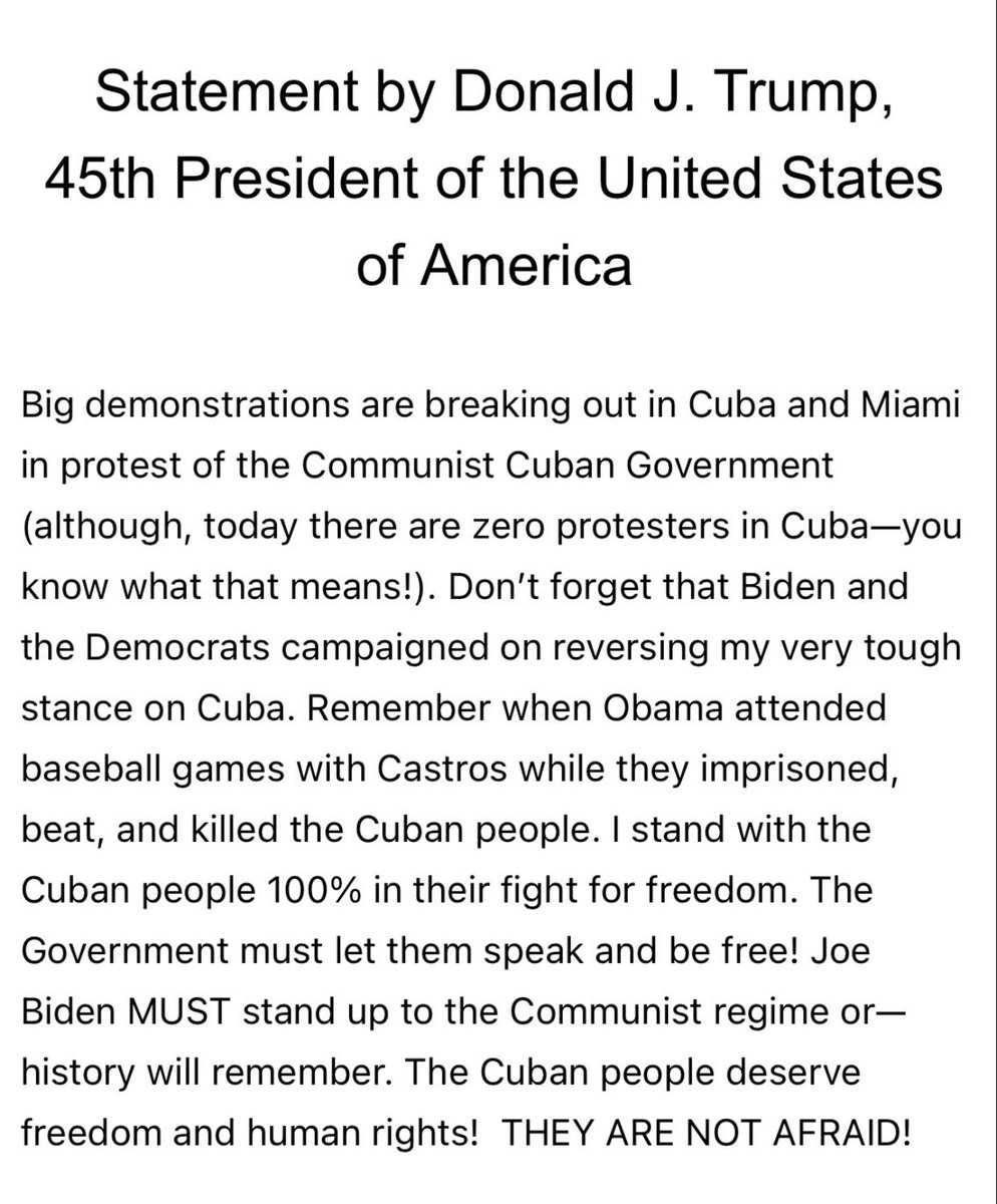 RandyRRQuaid's tweet image. It is so weird Biden Obama Clintons are not sticking up for human rights that are being violated 90 miles away and our fake news is suppressing the truth about Cubans fight for freedom! CUBA LIBRE AHORA!!!!!!