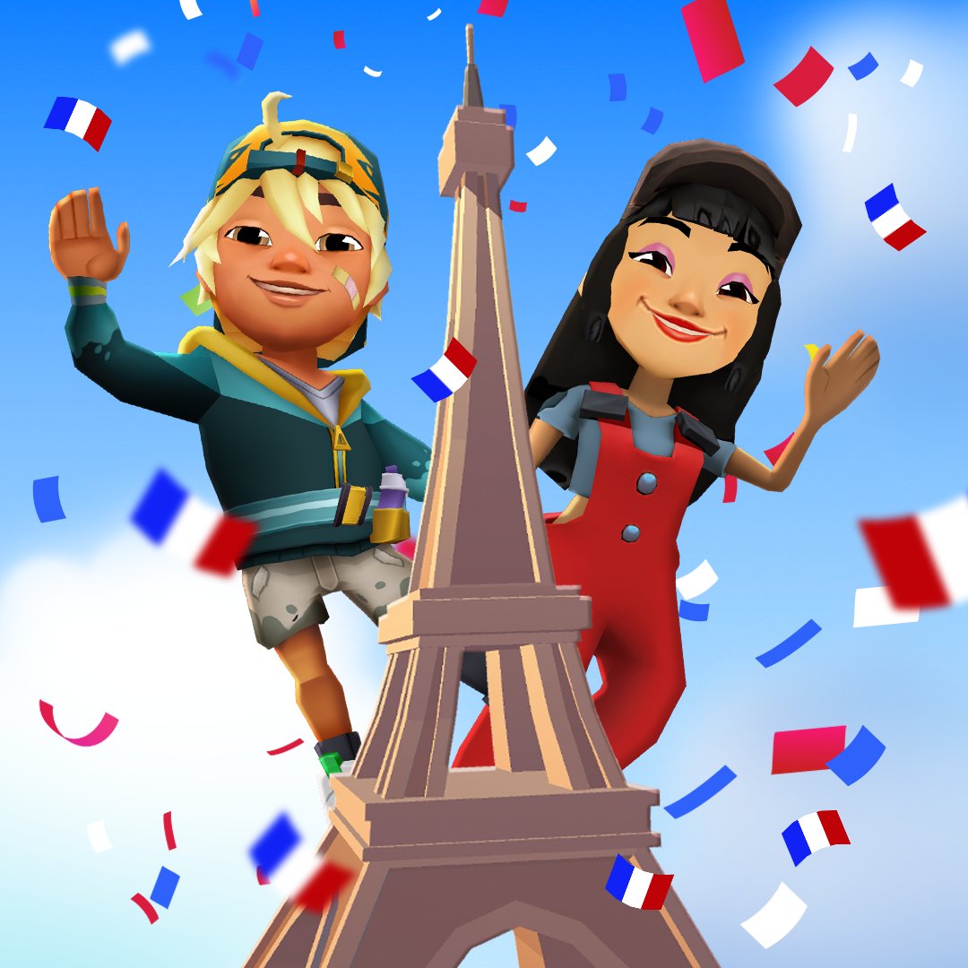 subway surfers on twitter happy bastille day bastille is the french national day join alexandre and rin in paris play now https t co yxnnzgv34v https t co enqmyyz5fg twitter