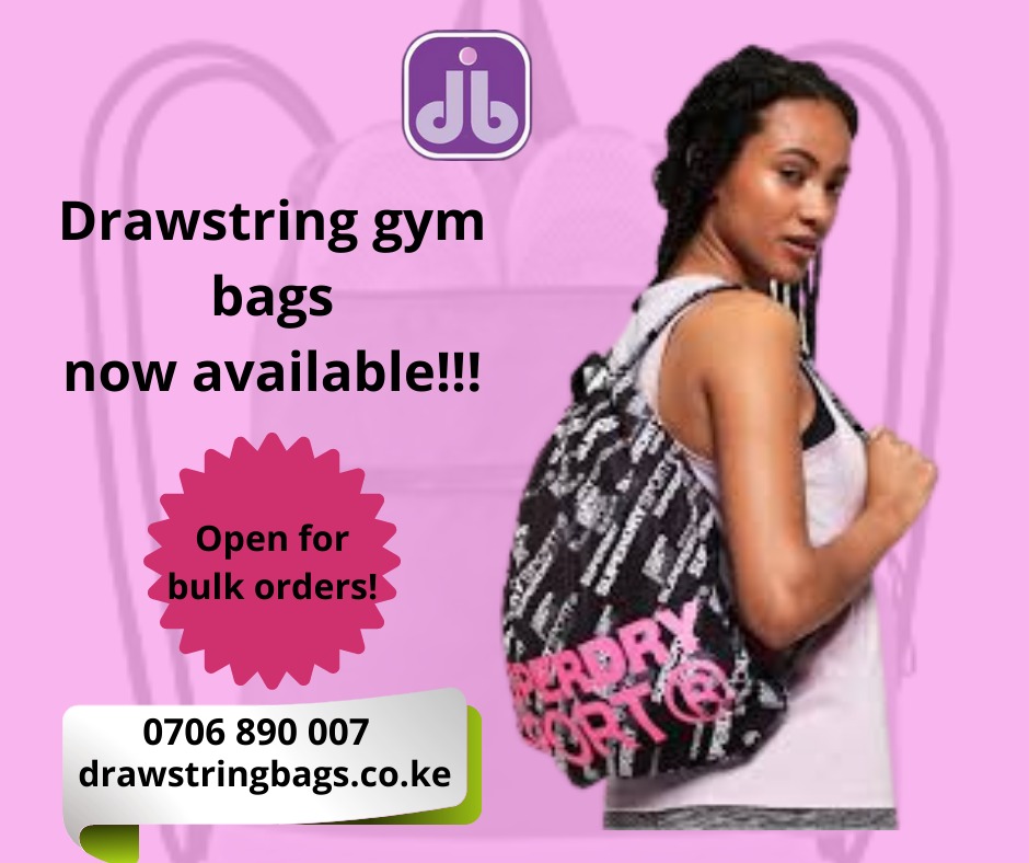 DrawstringbagsK's tweet photo. sports gym drawstring bag, now available. Call:0706890007. https://t.co/BQWqRgl6RC @FunMediaKe 
#DrawstringBagKenya
#DignityMatters https://t.co/on2XnF4cQ6