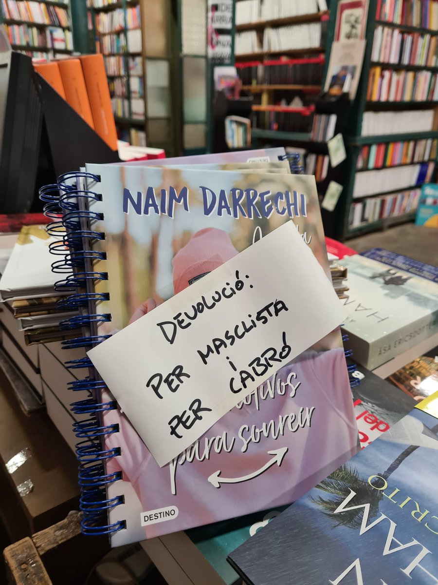 Maleïm el dia que vas venir a la nostra llibreria per a fer una presentació. Ja no hi ets benvingut.