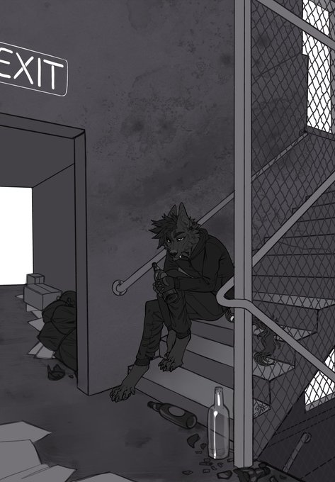 WIP of new illustration commission for @CanisInfernalis 