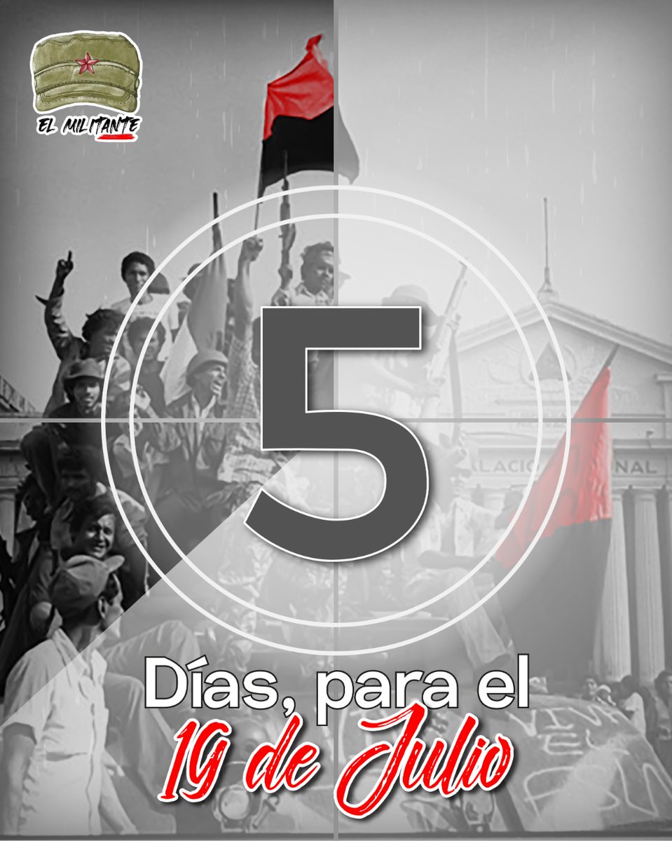 #14Julio La gran celebración está cerca, otro 19 lleno de alegría y triunfo para el pueblo Revolucionario ❤️🖤✌️🇳🇮 #JulioCaminosDeVictorias