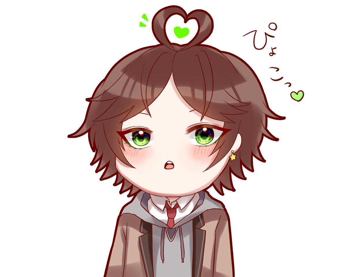 ぴょこっ💚💜❤💛

#うらたぬ王国の美術館 
#志麻
#坂田です 
#センラの絵ぇやん 