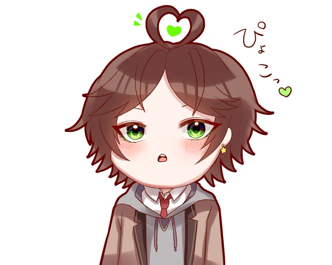 ぴょこっ💚💜❤💛

#うらたぬ王国の美術館 
#志麻
#坂田です 
#センラの絵ぇやん 
