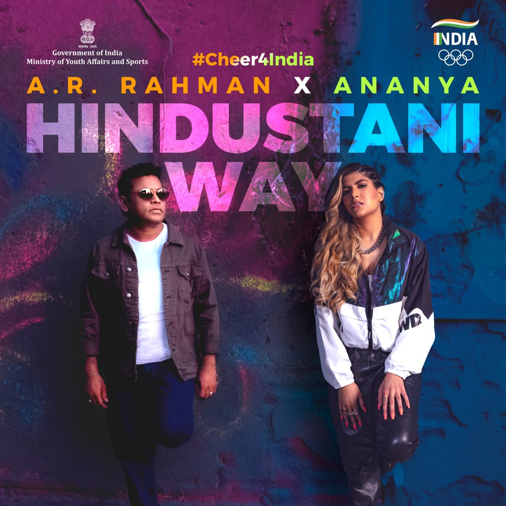 Hindustani Way is out now on all platforms!!! Let’s cheer our olympians!! @arrahman @WeAreTeamIndia #HindustaniWay #Cheer4India bfan.link/hindustani-way…