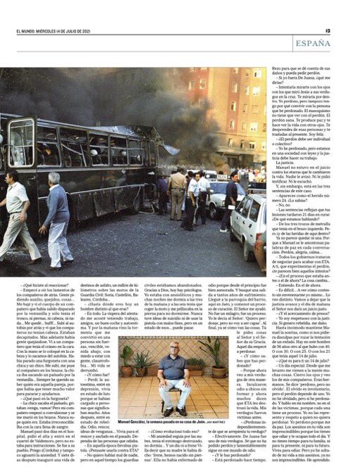 35 años de dolor insoportable para doce familias. Fue mi primera información en la calle (luego cubrí muchos más atentados) y quedó grabada en mi memoria personal y profesional. Por eso no soporto el blanqueo de la historia de ETA y sus crímenes.